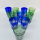 10 crystal goblets from Saint Louis, 1930s.