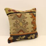40x40 Cm Kilim Cushion,Vintage Cushion Cover