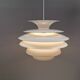 Hanging lamp with multiple layers of shades, by Junge/Vitrika