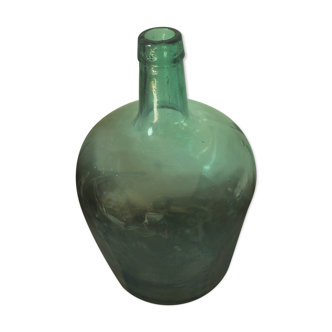 Green glass demijohn Ayelense