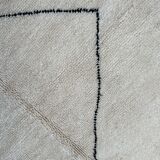 Moroccan rug ben ouarain white - 161 x 267 cm