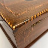 Biedermeier Box in Walnut on Oak, South Germany, 1850