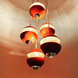 1970s Modernist cascading lamp by Klaus Hempel for Kaiser Leuchten