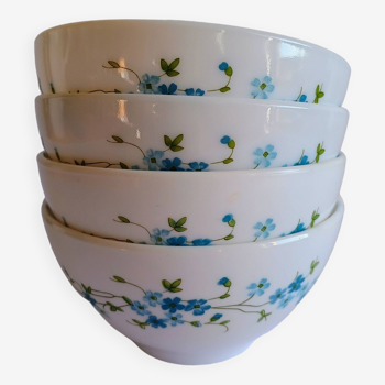 4 arcopal myosotis veronica bowls