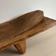 Grand banc ancien monoxyle en bois massif – 173 cm – pièce sculpturale