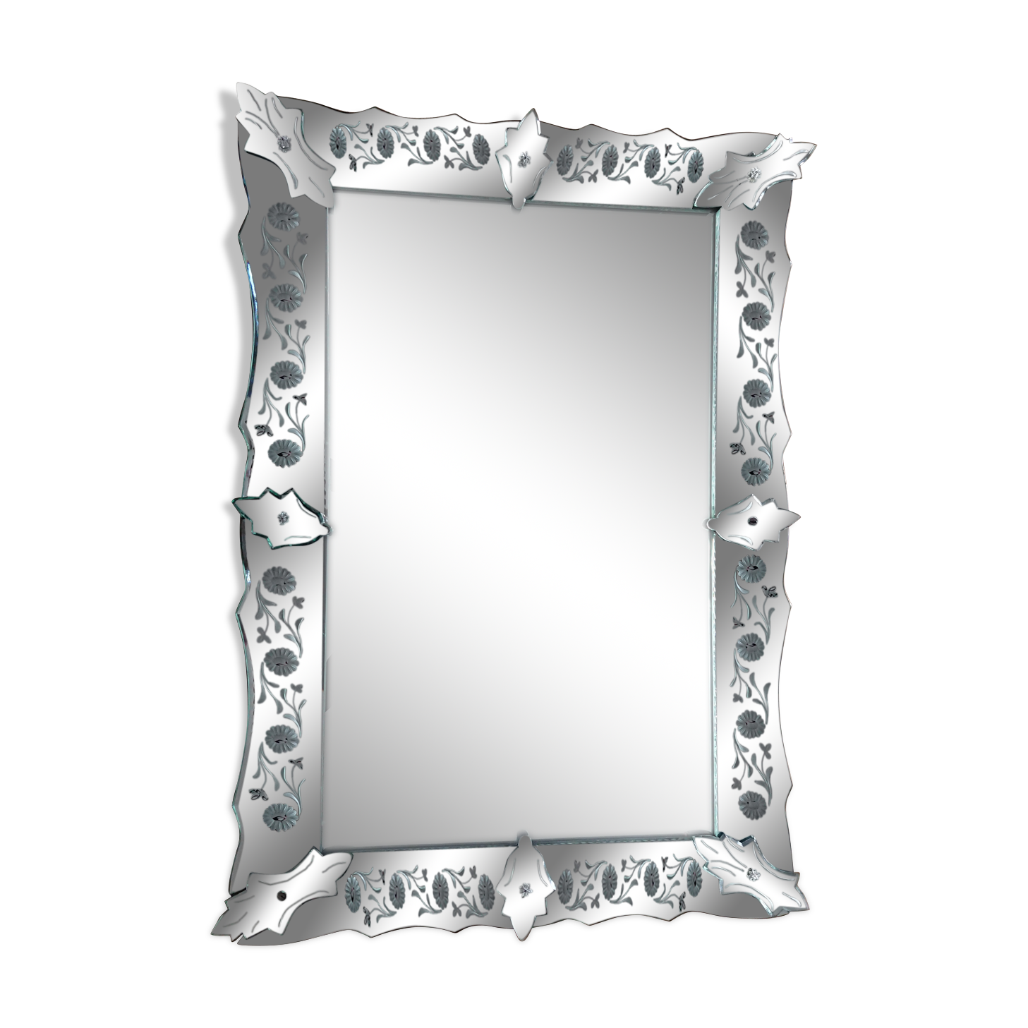 Large Venetian mirror 100x70 old