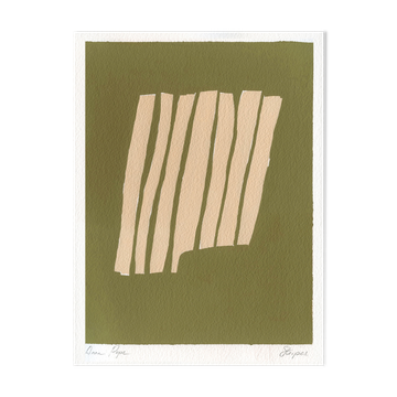 Peinture originale à la gouache « Rayures »