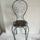 Petite chaise en fer forgé Vallauris