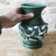 Ceramic vase with slip decoration