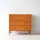 Commode scandinave en bouleau des années 1950