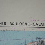 Map n ° 3, Boulogne-Calais, army Edition