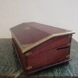 Mahogany travel writing case