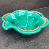 Verceram butter dish in the shape of a leaf, with its knife