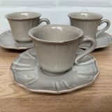 Set of 3 cups and subcups