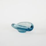 Glass platter, Danish design, 1960s, manufacturer: Holmegaard, designer: Pe