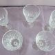 Lot de 5 verres à pied cristal ciselés