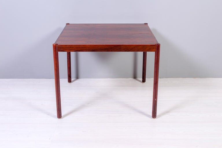 Rectangular Scandinavian coffee table in 1950s rosewood