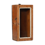 Vitrine murale petite ancienne boite a horloge patine d'origine inde