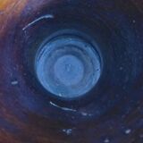 Puisaye ceramics: Georges Robin / brutalist diablo vase 1950