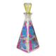 Carafe multicolore en forme de pyramide de Murano - 1980