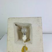 Lampe pyramide en pierre, années 70