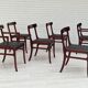 Danish design by Ole Wanscher, set of dining chairs 70s,