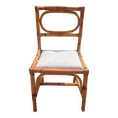Renovated vintage rattan chair