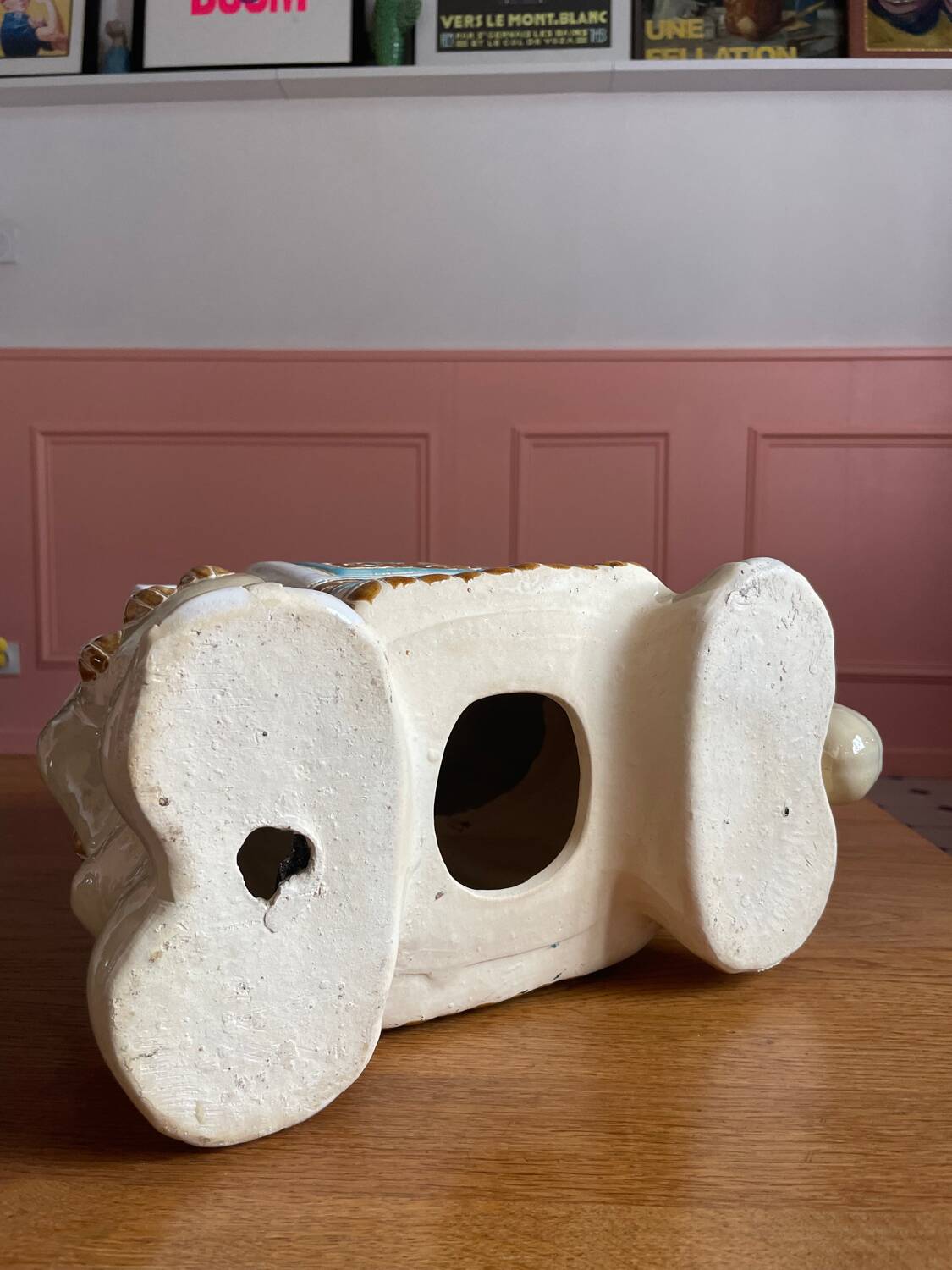 Ceramic elephant plant holder