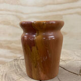 Petit vase en albâtre rouge vintage