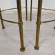 Golden brass coffee tables