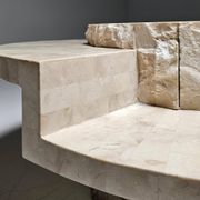 Mactan stone coffee table by Magnussen Ponte, 1980s