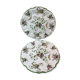 Paire de plat formant pendant, signé capodimonte diamètre 31 cm