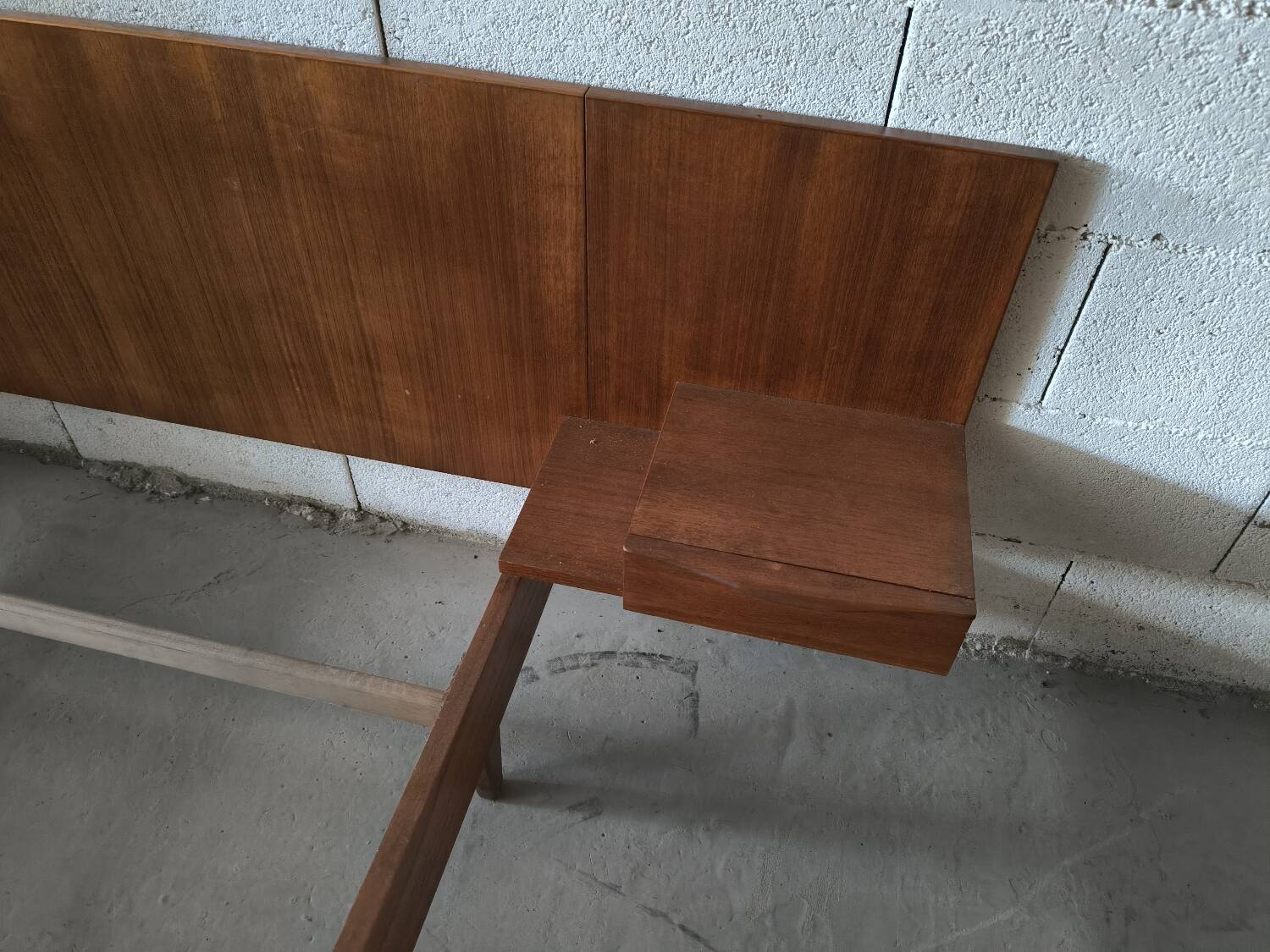 Vintage Scandinavian teak bed