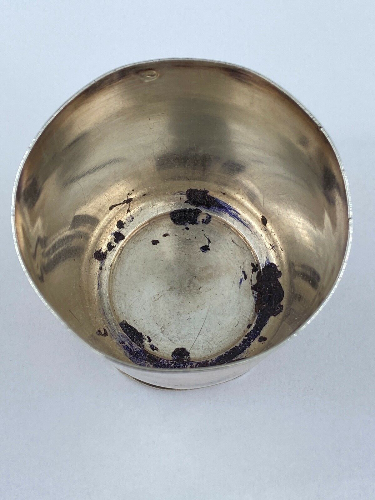 Timbale gobelet christofle en argent poinçon minerve losange Selency