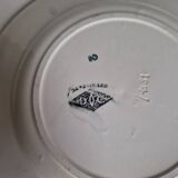 Plat et 6 assiettes à dessert art deco Badonviller