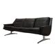Brown leather sofa, Danish design, 1970s, designer: Werner Langenfeld, manu
