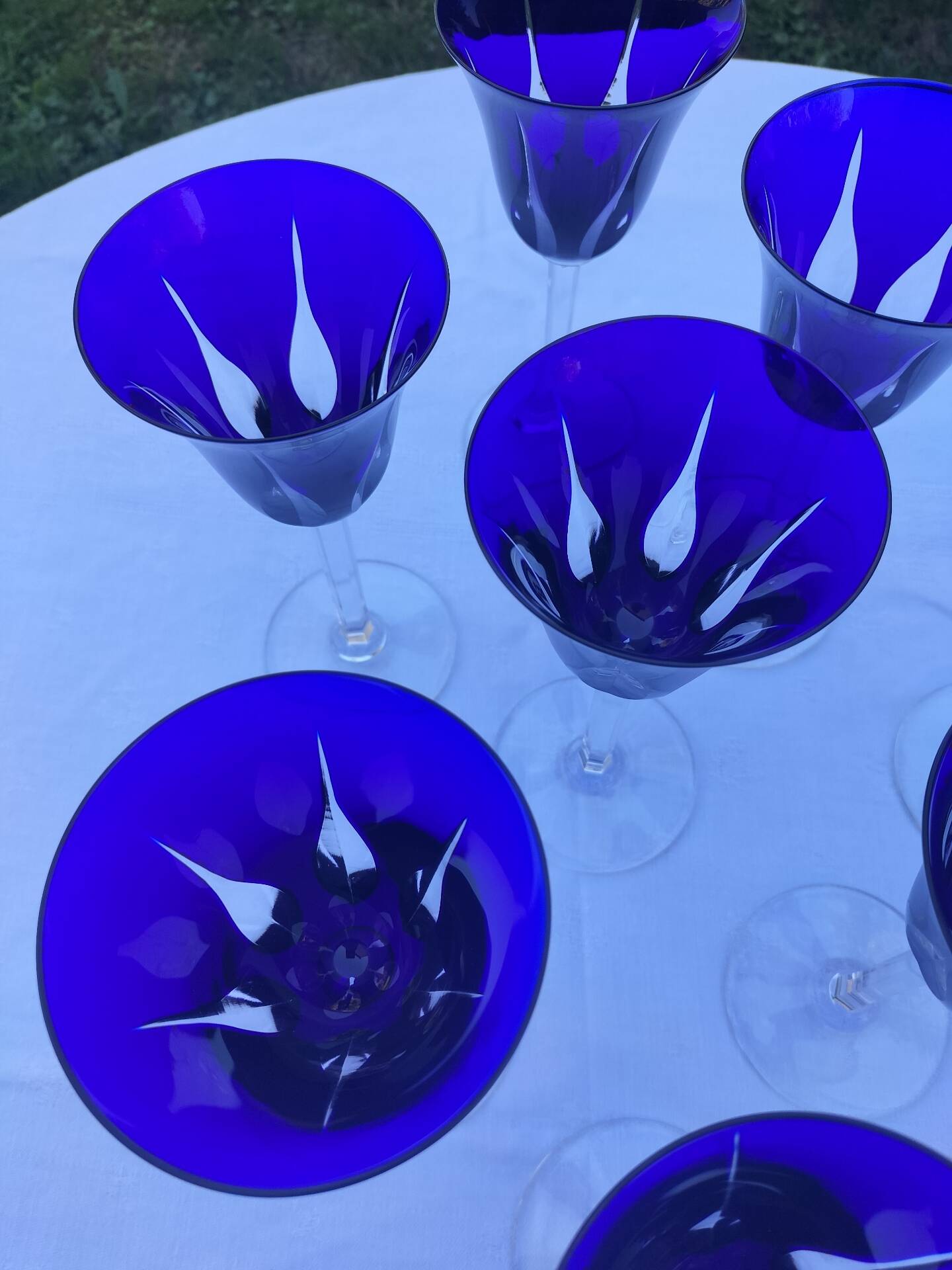 Cobalt glasses Saint Louis