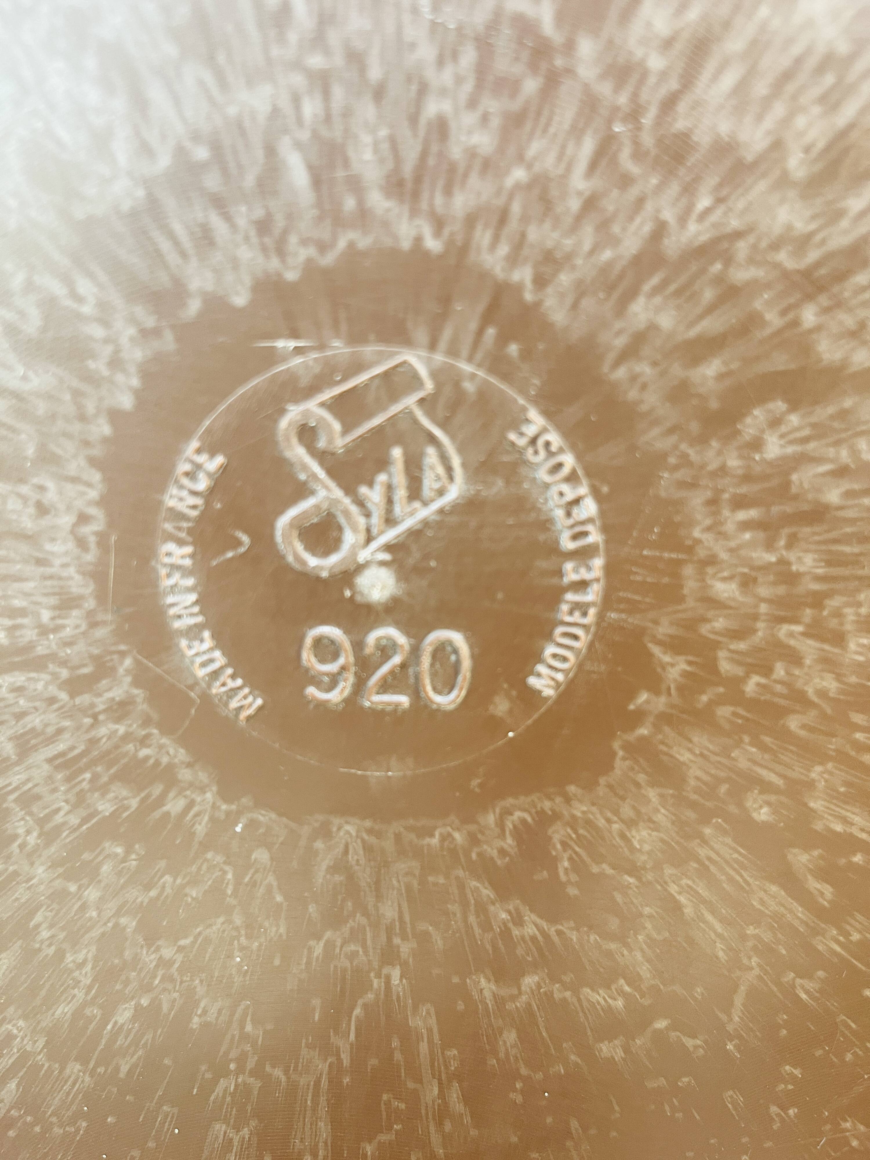 Vintage oval mirror Syla model 920 from the 1970s.