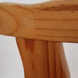 Pair of Scandinavian pine chairs