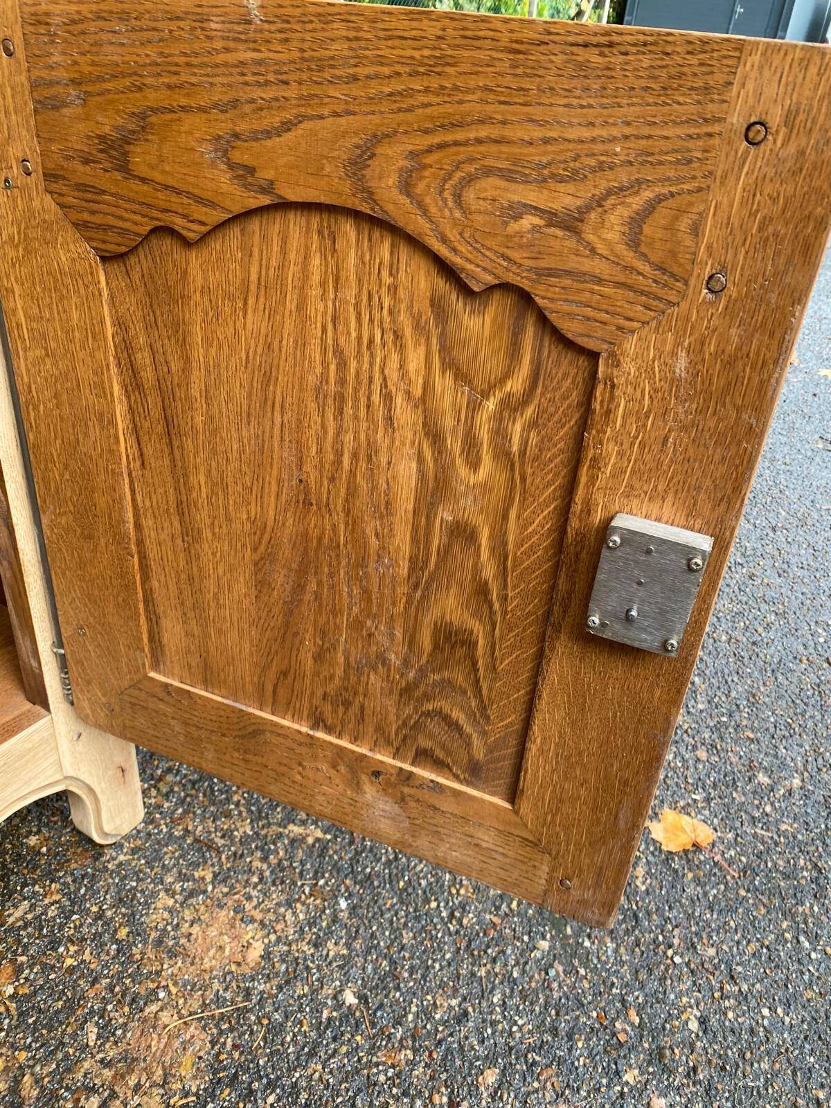 Renovated 19th century solid oak sideboard 140cm