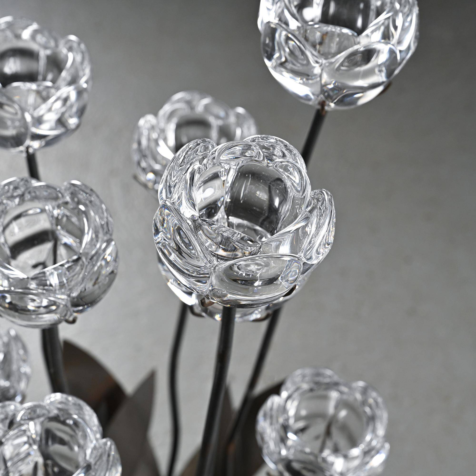 Sculptural floral lamp by Royal Copenhagen, Denmark, circa 1960.