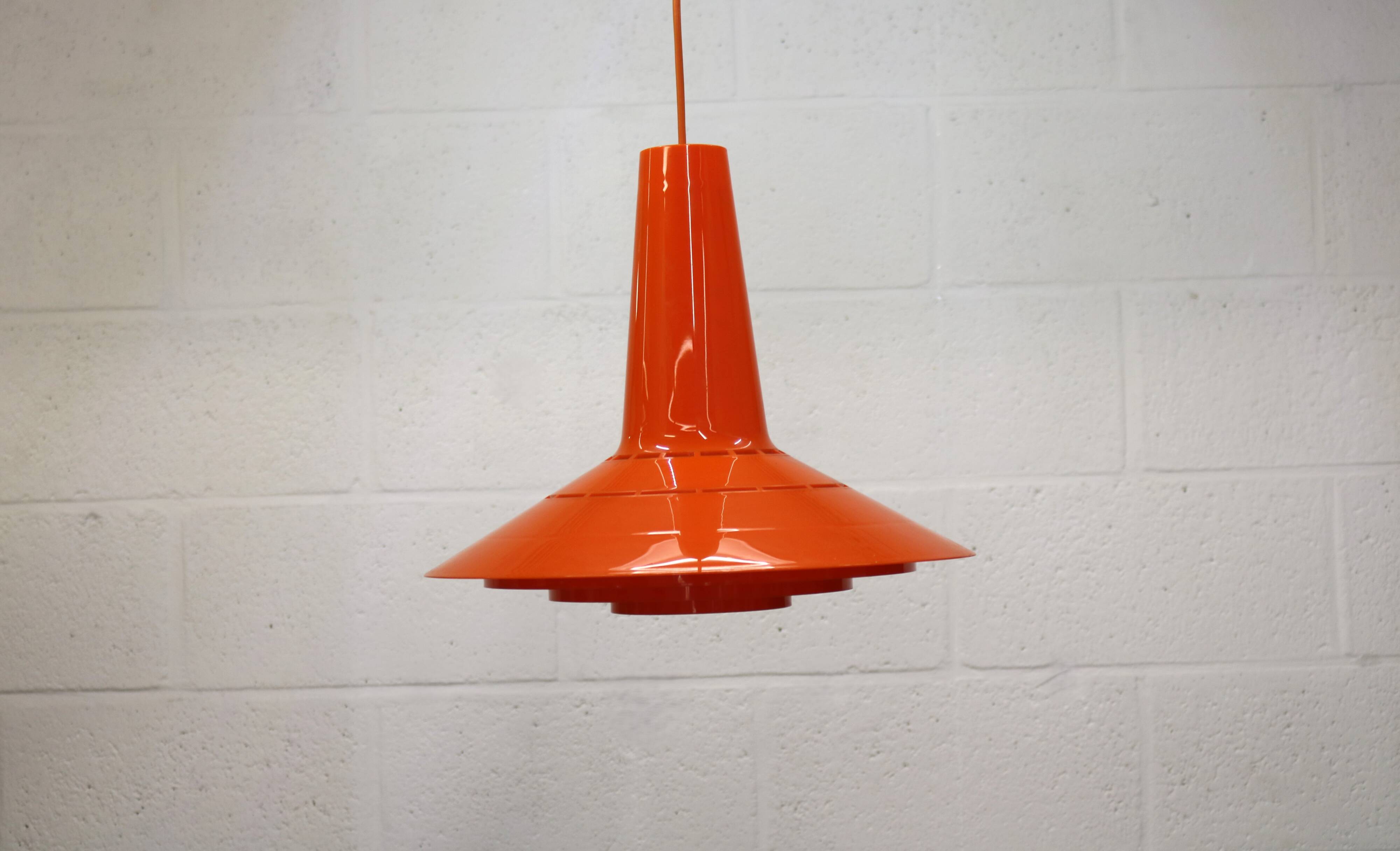Danish Plastic Design Pendant - Bent Karlby - Schroder Kemi - space age