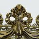 Old chandelier, bronze crown ceiling lamp, 8 floors, 4 lights, glass grapevines, year 70/80