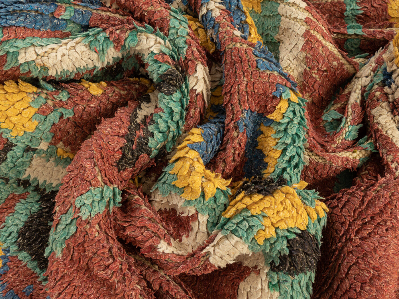 Vintage azilal, berber rug, 138 x 260