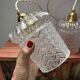 Paire de suspensions vintage en verre ciselé