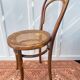 Chaise bistrot Thonet bois et cannage