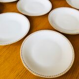 Flat porcelain plates by Sologne Larchevêque