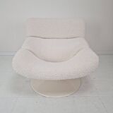 Restored Artifort F518 Lounge Chair by Geoffrey Harcourt in Bouclé Fabric,