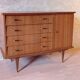 Vintage 1960s sideboard or chest of drawers