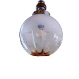 Murano glass hanging lamp by Mazzega, 1970s